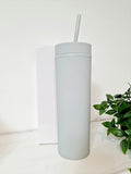 ***NEW COLOURS ADDED*** READY TO SEND Matt Pastel Coloured 16oz Skinny Tumbler - High Quality