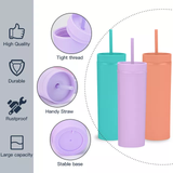 ***NEW COLOURS ADDED*** READY TO SEND Matt Pastel Coloured 16oz Skinny Tumbler - High Quality