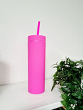 ***NEW COLOURS ADDED*** READY TO SEND Matt Pastel Coloured 16oz Skinny Tumbler - High Quality
