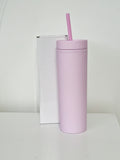 ***NEW COLOURS ADDED*** READY TO SEND Matt Pastel Coloured 16oz Skinny Tumbler - High Quality