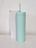 ***NEW COLOURS ADDED*** READY TO SEND Matt Pastel Coloured 16oz Skinny Tumbler - High Quality