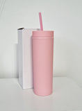 ***NEW COLOURS ADDED*** READY TO SEND Matt Pastel Coloured 16oz Skinny Tumbler - High Quality