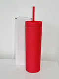 ***NEW COLOURS ADDED*** READY TO SEND Matt Pastel Coloured 16oz Skinny Tumbler - High Quality