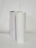 ***NEW COLOURS ADDED*** READY TO SEND Matt Pastel Coloured 16oz Skinny Tumbler - High Quality