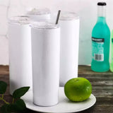 BULK ORDER 20x Double Wall Vacuum Sublimation Suitable 20oz Stainless Steel Skinny Tall Tumbler