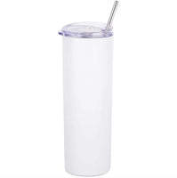 BULK ORDER 20x Double Wall Vacuum Sublimation Suitable 20oz Stainless Steel Skinny Tall Tumbler