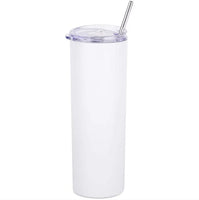 BULK ORDER 100x Double Wall Vacuum Sublimation Suitable 20oz Stainless Steel Skinny Tall Tumbler