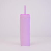 ***NEW COLOURS ADDED*** READY TO SEND Matt Pastel Coloured 16oz Skinny Tumbler - High Quality