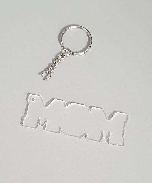 Mom Mothers Day Clear Acrylic Keyring